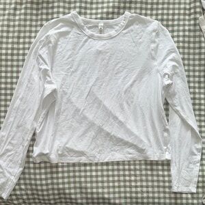 Lululemon Classic White Long Sleeve Top